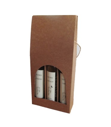 Opakowanie ozdobne na trzy nalewki 200 ml